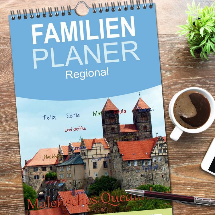 Produktbild: Familienplaner 2026 - Malerisches Quedlinburg mit 5 Spalten (Wandkalender, 21 x 45 cm) CALVENDO