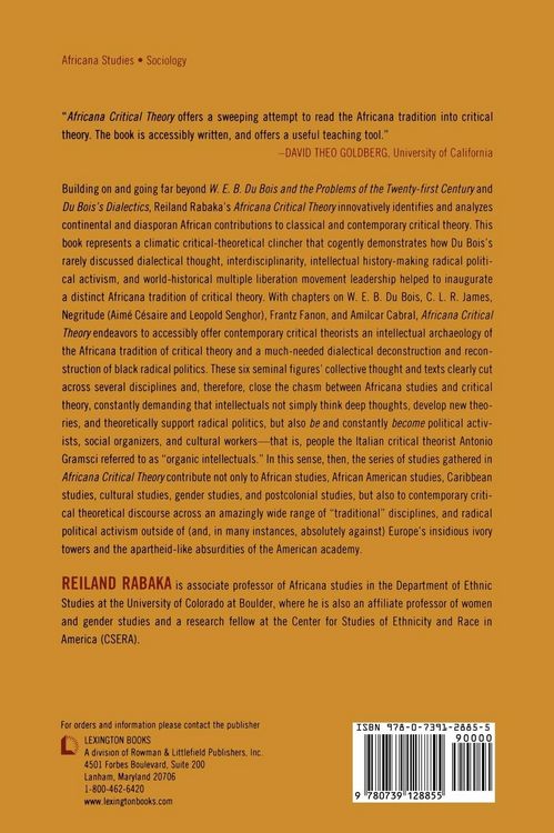 Produktbild: Africana Critical Theory