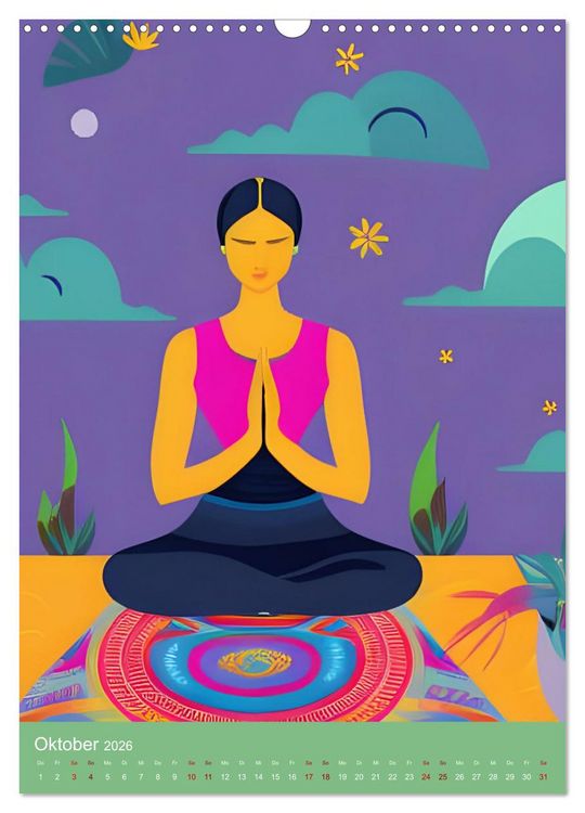 Produktbild: Meditation verbindet (Wandkalender 2026 DIN A3 hoch), CALVENDO Monatskalender