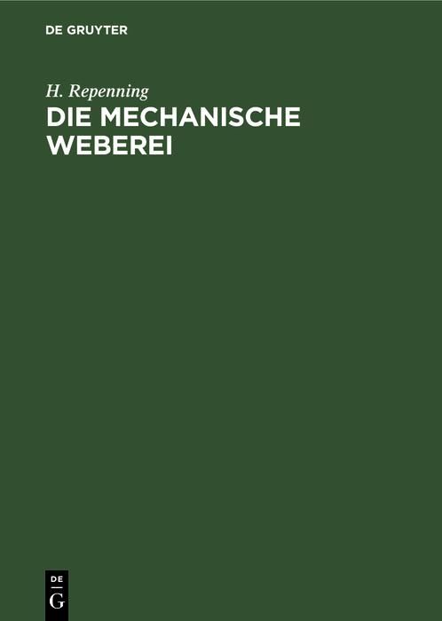 Produktbild: Die mechanische Weberei