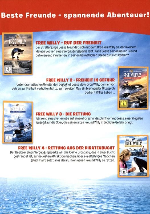Produktbild: Free Willy 1-4 - Box Set [4 DVDs]
