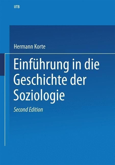 Produktbild: Einf&uuml;hrung in die Geschichte der Soziologie
