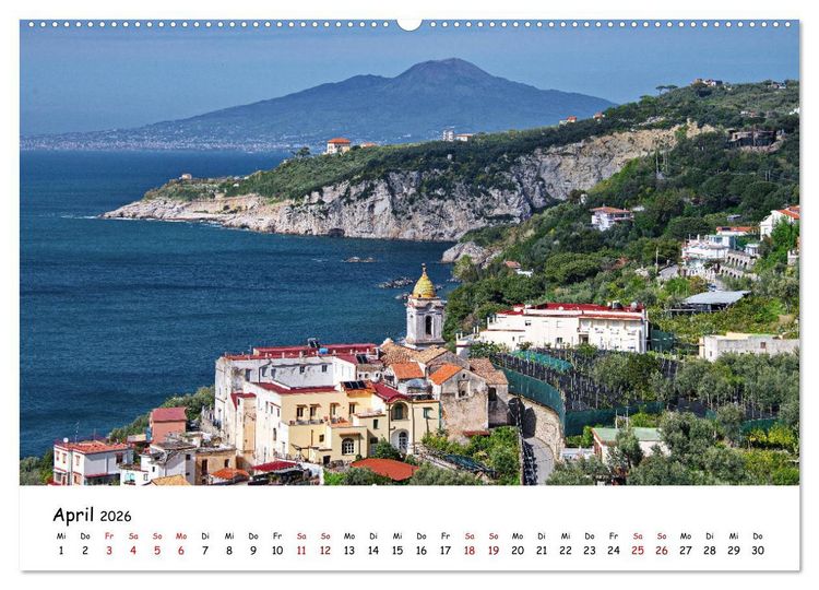 Produktbild: S&uuml;ditalien - Von Kampanien nach Apulien (hochwertiger Premium Wandkalender 2026 DIN A2 quer), Kunstdruck in Hochglanz