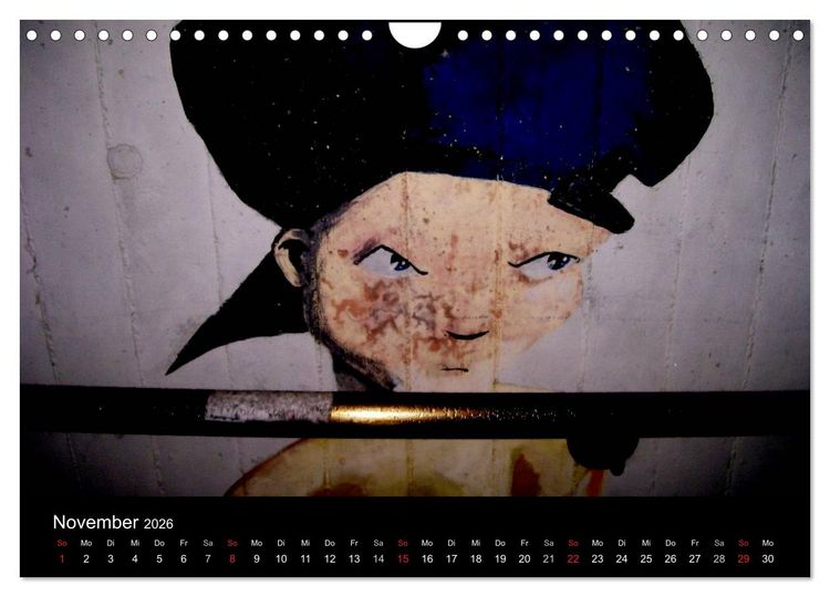 Produktbild: Grafitti 2026 (Wandkalender 2026 DIN A4 quer), CALVENDO Monatskalender