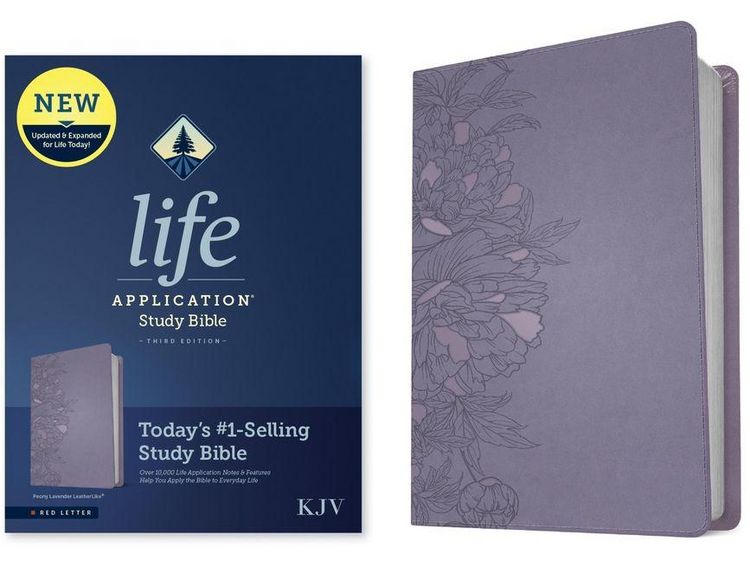 Produktbild: KJV Life Application Study Bible, Third Edition (Leatherlike, Peony Lavender, Red Letter)