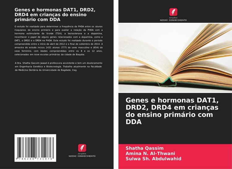 Produktbild: Genes e hormonas DAT1, DRD2, DRD4 em crian&ccedil;as do ensino prim&aacute;rio com DDA