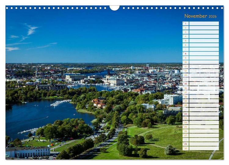 Produktbild: Stockholm - Nordische Sch&ouml;nheit (Wandkalender 2026 DIN A3 quer), CALVENDO Monatskalender