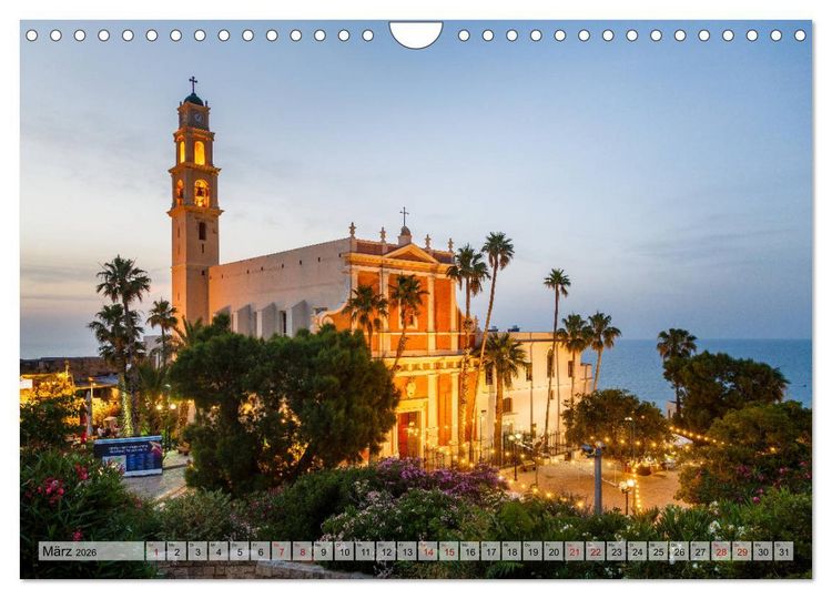 Produktbild: Israel & Pal&auml;stina - Reise durch das heilige Land (Wandkalender 2026 DIN A4 quer), CALVENDO Monatskalender