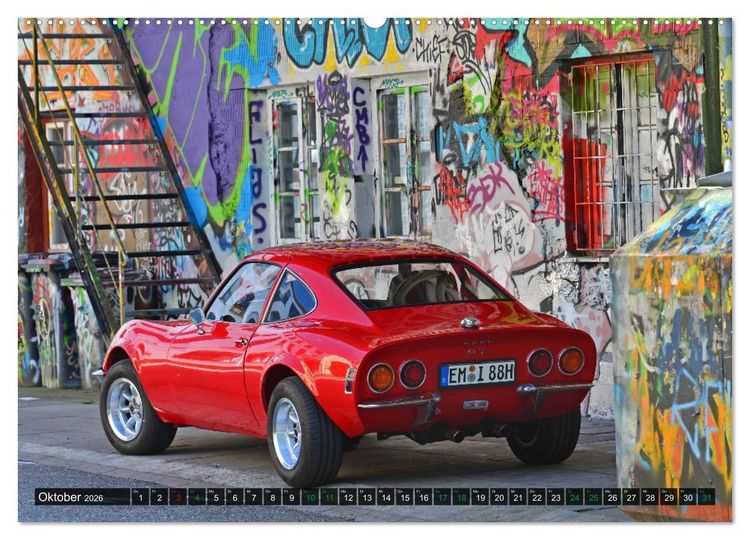 Produktbild: Opel GT 1900 AL Eine deutsche Sportwagenlegende (Wandkalender 2026 DIN A2 quer), CALVENDO Monatskalender