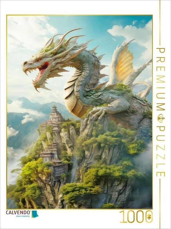 Produktbild: CALVENDO Puzzle Das Land der Drachenlegenden | 1000 Teile Lege-Gr&ouml;&szlig;e 64x48cm Foto-Puzzle f&uuml;r gl&uuml;ckliche Stunden