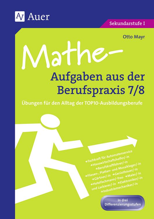 Produktbild: Mathe-Aufgaben aus der Berufspraxis,Klasse 7/8