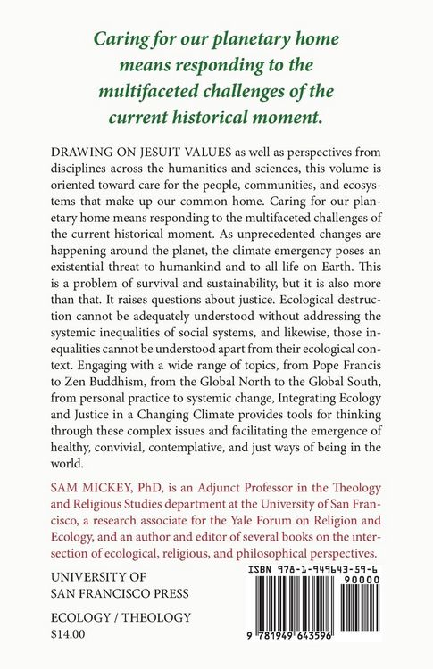 Produktbild: Integrating Ecology and Justice in a Changing Climate
