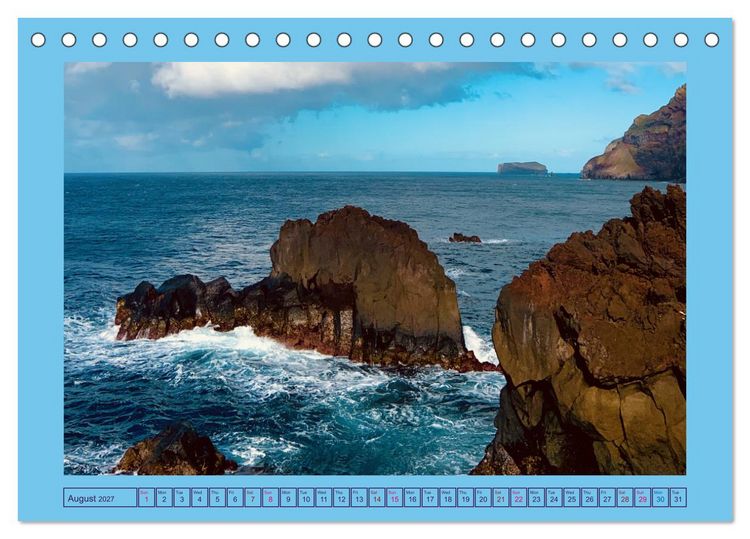 Produktbild: Wild Nature Azores &ndash; S&atilde;o Miguel (Desk Calendar 2027 DIN A5 landscape), CALVENDO 12 Month DeskCalendar