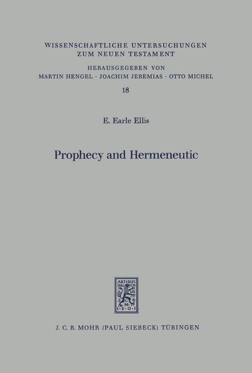 Produktbild: Prophecy and Hermeneutic in Early Christianity