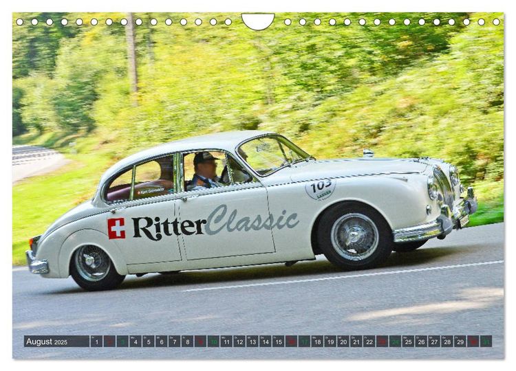 Produktbild: Adel verpflichtet - Englische Oldtimer am Berg (Wandkalender 2025 DIN A4 quer), CALVENDO Monatskalender