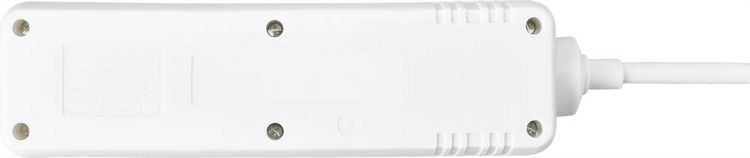 Produktbild: Sygonix SY-4890990 Steckdosenleiste mit Schalter 3fach Wei&szlig; Schutzkontakt 1St.