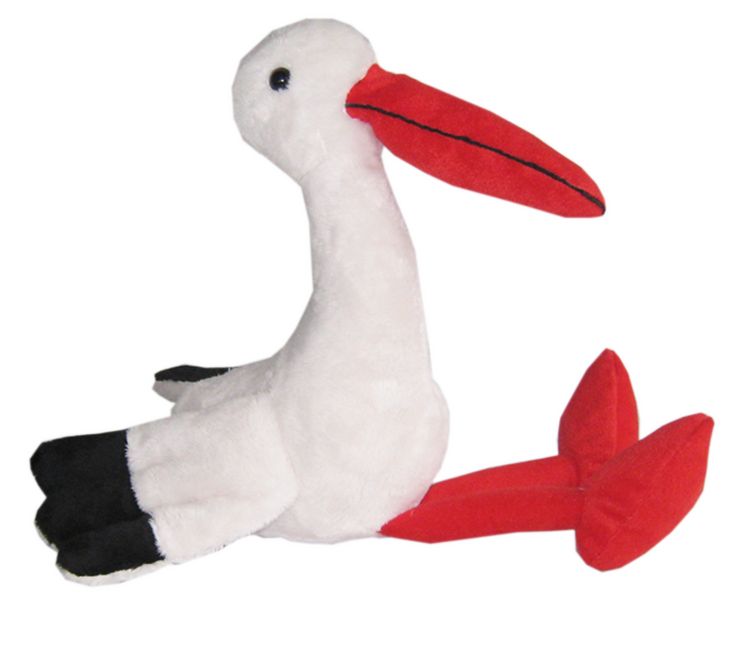Produktbild: Pl&uuml;sch Storch Softwoolmaterial 40cm