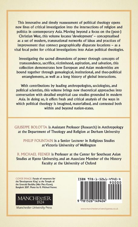 Produktbild: Political theologies and development in Asia