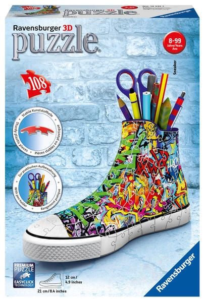 Produktbild: 3D Puzzle Ravensburger Sneaker Graffiti 108 Teile