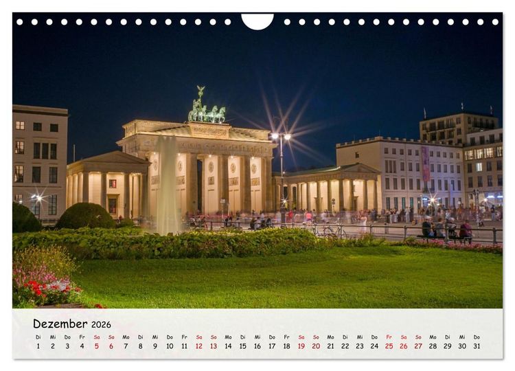 Produktbild: Berlin - Zwischen Alexanderplatz und Brandenburger Tor (Wandkalender 2026 DIN A4 quer), CALVENDO Monatskalender