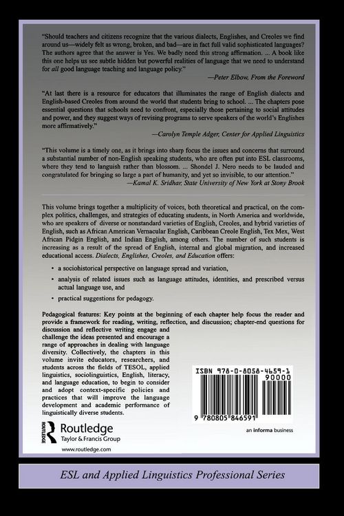 Produktbild: Dialects, Englishes, Creoles, and Education