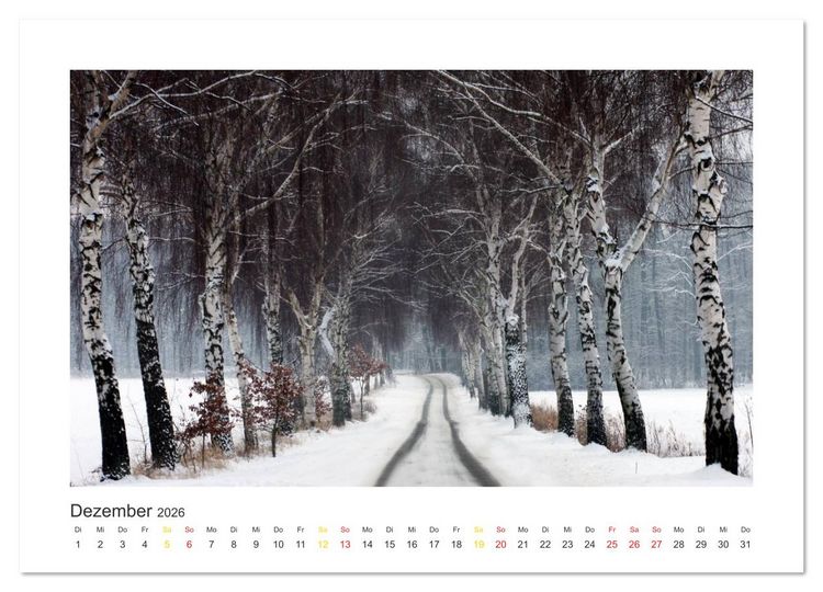 Produktbild: Weserbergland Impressionen (Wandkalender 2026 DIN A4 quer), CALVENDO Monatskalender