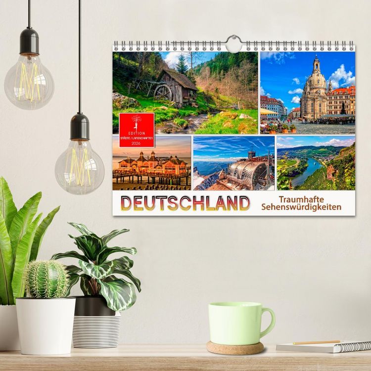 Produktbild: Deutschland - traumhafte Sehensw&uuml;rdigkeiten (Wandkalender 2026 DIN A4 quer), CALVENDO Monatskalender
