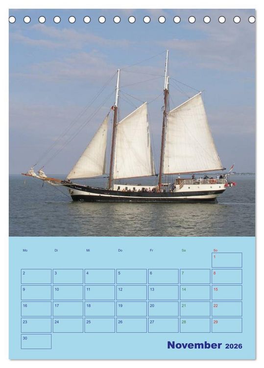 Produktbild: Seefahrer Romantik 2026 (Tischkalender 2026 DIN A5 hoch), CALVENDO Monatskalender