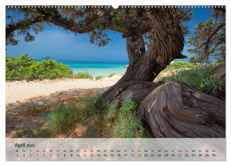 Produktbild: Wunderbares Sardinien (Wandkalender 2026 DIN A2 quer), CALVENDO Monatskalender