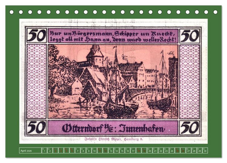 Produktbild: 625 Jahre Otterndorf - Gr&uuml;ne Stadt am Meer (Tischkalender 2026 DIN A5 quer), CALVENDO Monatskalender