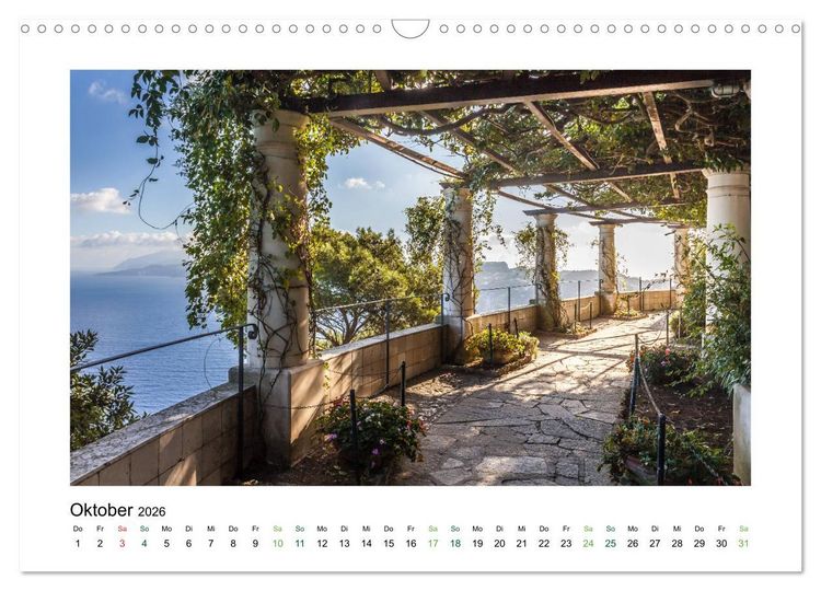 Produktbild: Sehnsuchtsinseln Capri und Ischia (Wandkalender 2026 DIN A3 quer), CALVENDO Monatskalender