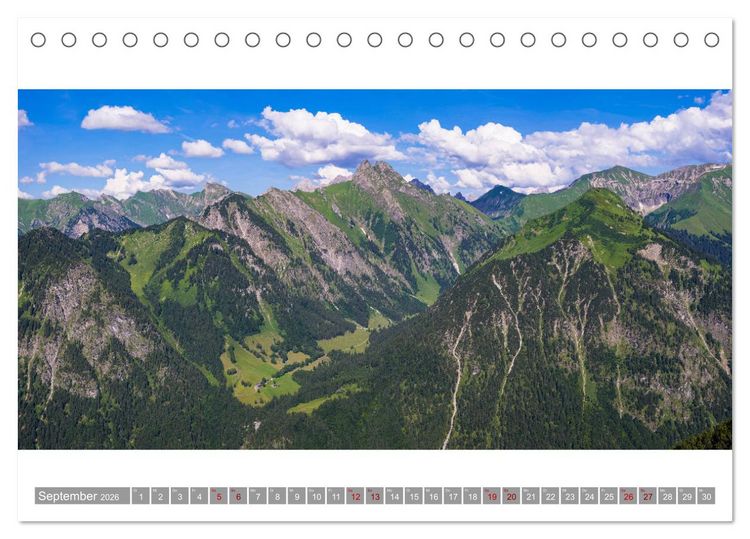 Produktbild: Oberallg&auml;u Panorama (Tischkalender 2026 DIN A5 quer), CALVENDO Monatskalender
