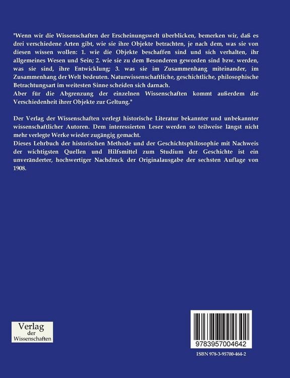 Produktbild: Lehrbuch der historischen Methode und der Geschichtsphilosophie