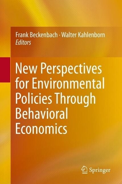 Produktbild: New Perspectives for Environmental Policies Through Behavioral Economics