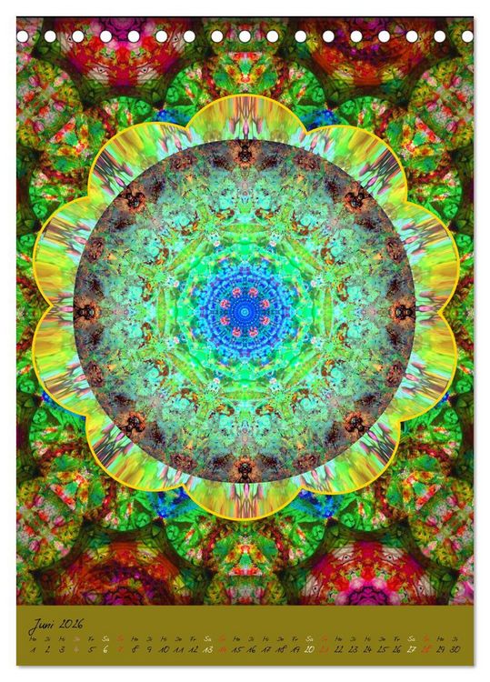Produktbild: FLORALE MANDALAS (Tischkalender 2026 DIN A5 hoch), CALVENDO Monatskalender