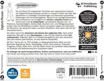Produktbild: Englisch-Phrasen spielerisch erlernt 1. CD
