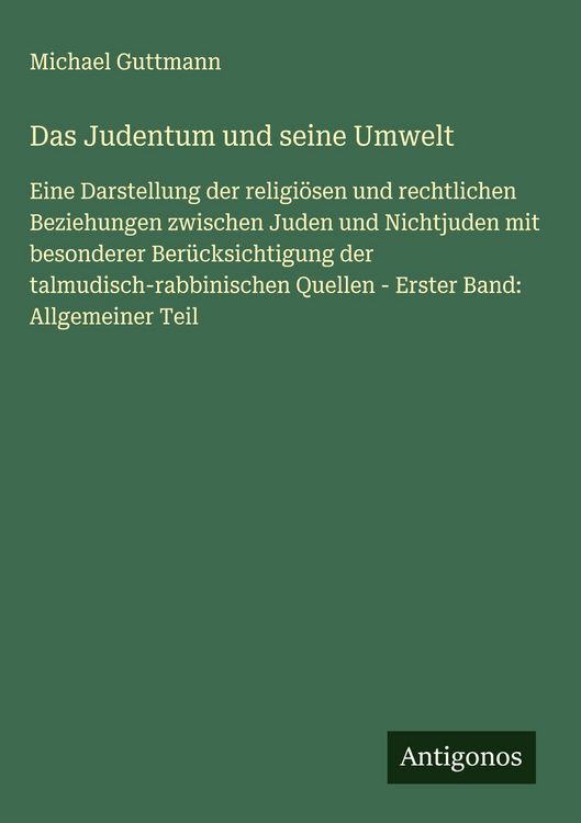 Produktbild: Das Judentum und seine Umwelt