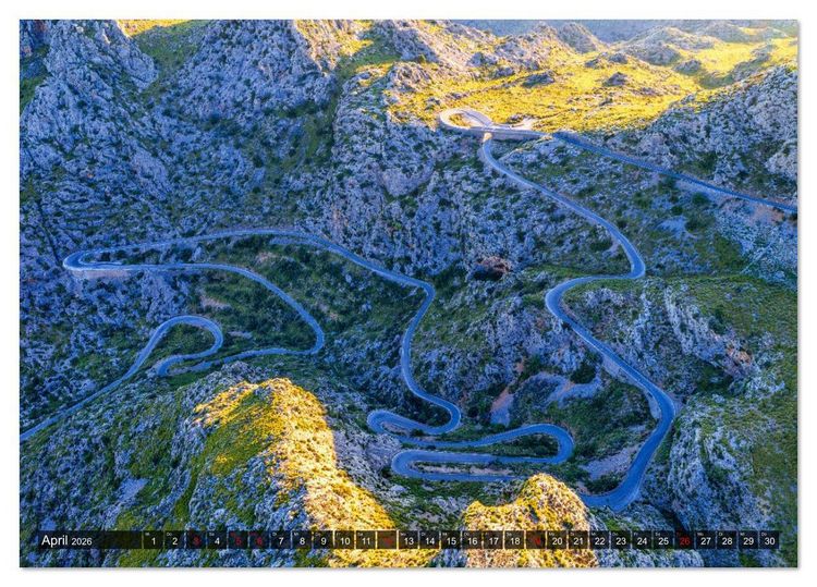 Produktbild: Mallorca - einzigartige Luftbildaufnahmen (Tischkalender 2026 DIN A5 quer), CALVENDO Monatskalender