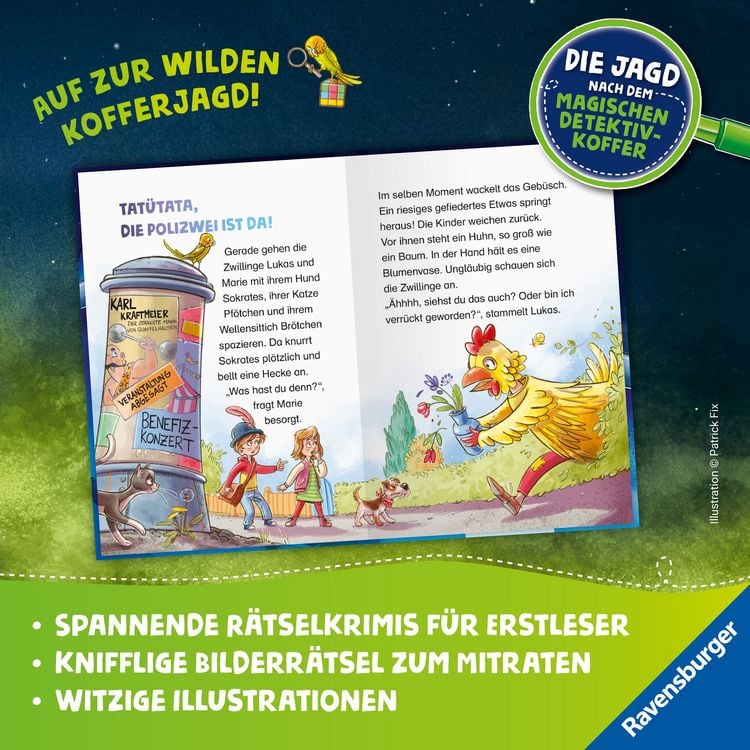 Produktbild: Die Jagd nach dem magischen Detektivkoffer, Band 3 - H&uuml;hnerdieb gesucht!