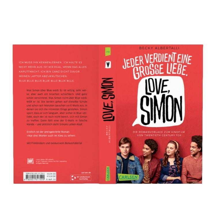 Produktbild: Love, Simon (Filmausgabe) (Nur drei Worte &ndash; Love, Simon)