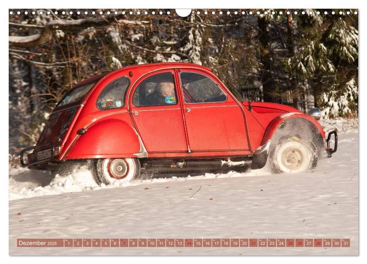 Produktbild: Citro&euml;n 2CV - Ente rot (Wandkalender 2025 DIN A3 quer), CALVENDO Monatskalender
