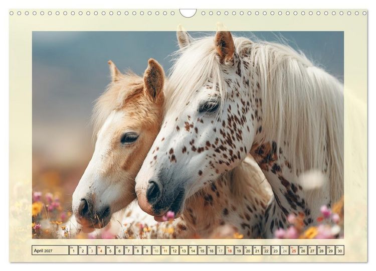 Produktbild: Knabstrupper Poesie. Gescheckte Eleganz im Farmsommer (Wandkalender 2027 DIN A3 quer), CALVENDO Monatskalender