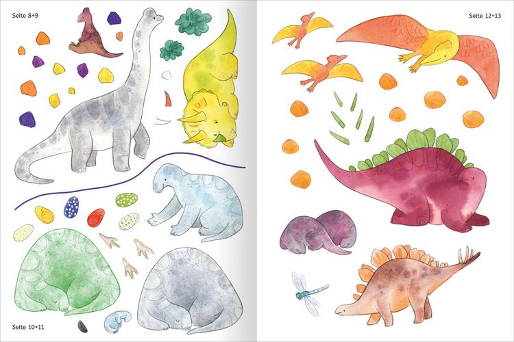 Produktbild: Mit Stickern Lesen lernen &ndash; Abenteuer im Dino-Park