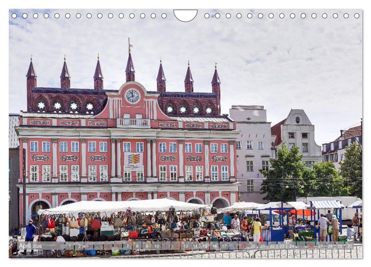 Produktbild: Rostock und Warnem&uuml;nde - Tor zur Welt (Wandkalender 2026 DIN A4 quer), CALVENDO Monatskalender
