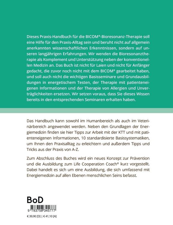Produktbild: Das Praxis-Handbuch f&uuml;r die BICOM&reg;-Bioresonanztherapie