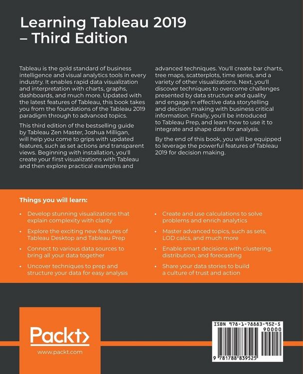 Produktbild: Learning Tableau 2019 - Third Edition