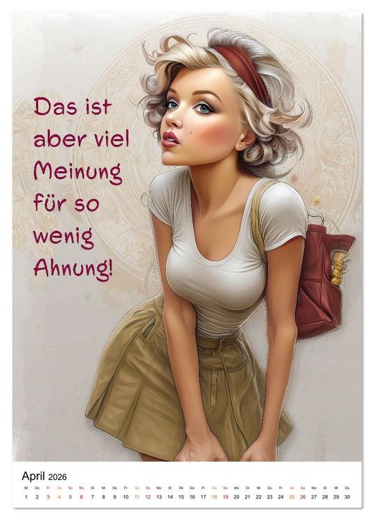 Produktbild: Blond mit Verstand (Wandkalender 2026 DIN A3 hoch), CALVENDO Monatskalender