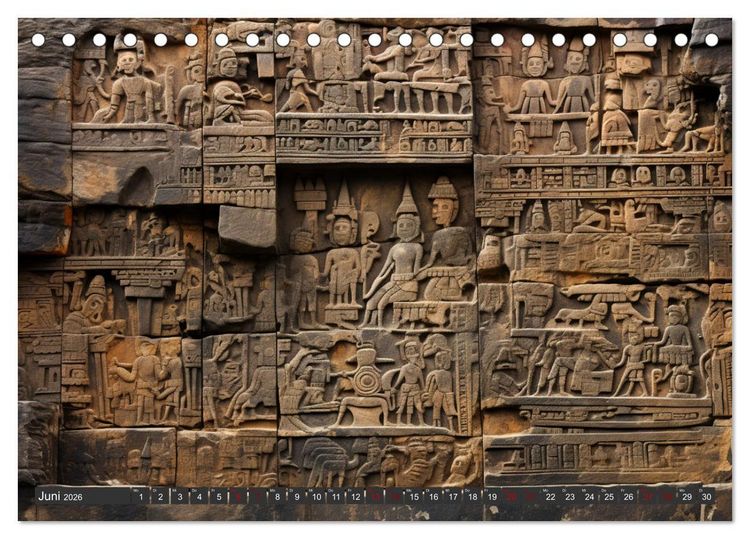 Produktbild: R&auml;tselhaftes aus der Arch&auml;ologie (Tischkalender 2026 DIN A5 quer), CALVENDO Monatskalender
