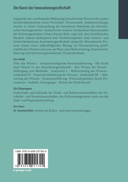 Produktbild: Die Kunst der Innovationsgesellschaft