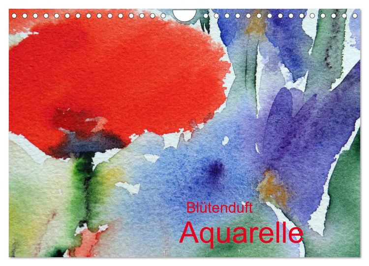 Produktbild: Bl&uuml;tenduft Aquarelle (Wandkalender 2026 DIN A4 quer), CALVENDO Monatskalender